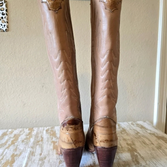 Zodiac Tan Heeled Boots - Picture 13 of 16